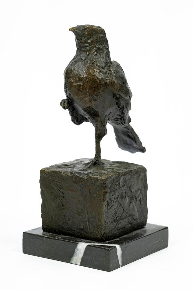 Bronze Sparrow Statue Bird Lovers Gift Bronze Bird Sculpture Animal Art Figurine Animal Sculpture Bird Gift Bird Decoration Contemporary Art