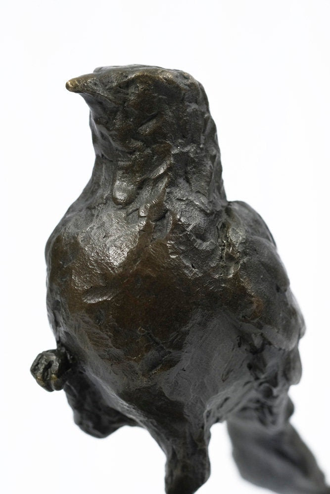 Bronze Sparrow Statue Bird Lovers Gift Bronze Bird Sculpture Animal Art Figurine Animal Sculpture Bird Gift Bird Decoration Contemporary Art