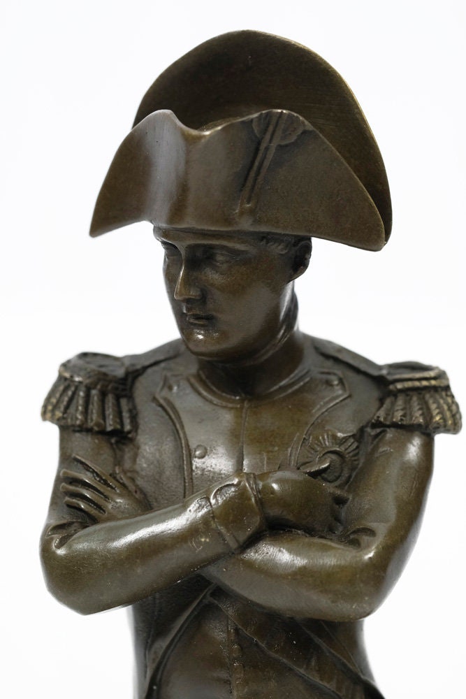 Bronze Napoleon Sculpture Napoleon Bonaparte with Arms Crossed Bronze Napoleon Statue Napoleon Collectable Art Sculpture Napoleon Gift