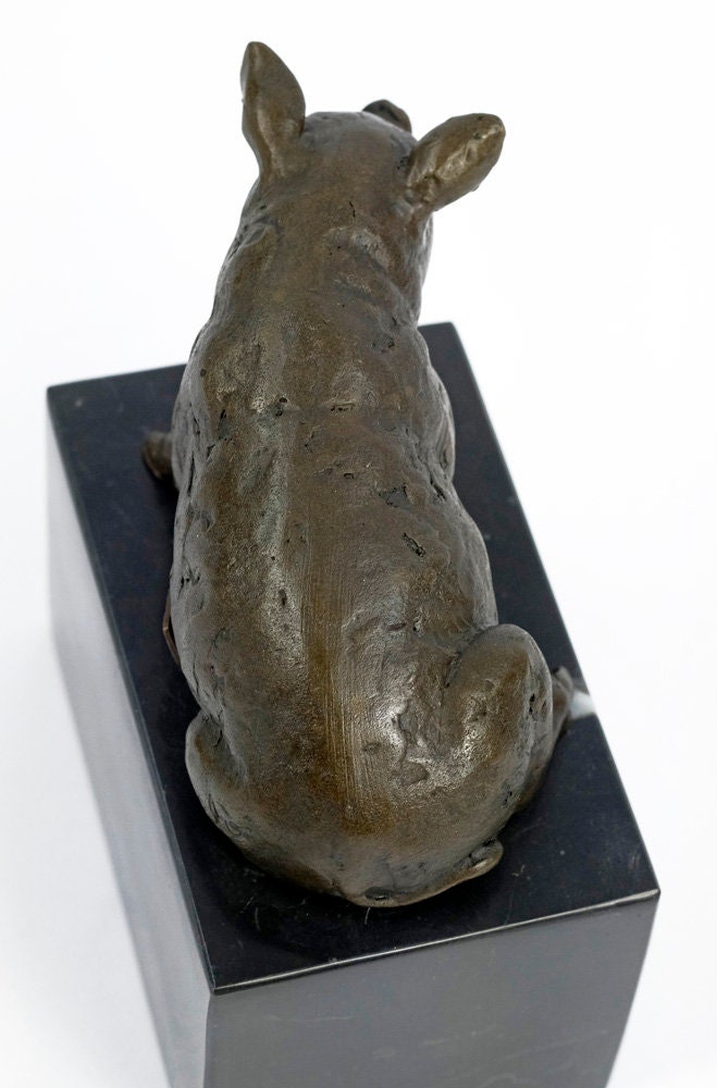 Bronze Pig Sculpture Sitting Pig Figurine Farm Animal Art Statue Pig Art Bronze Piglet Sculpture Piggy Statue Farm Animal Decoration