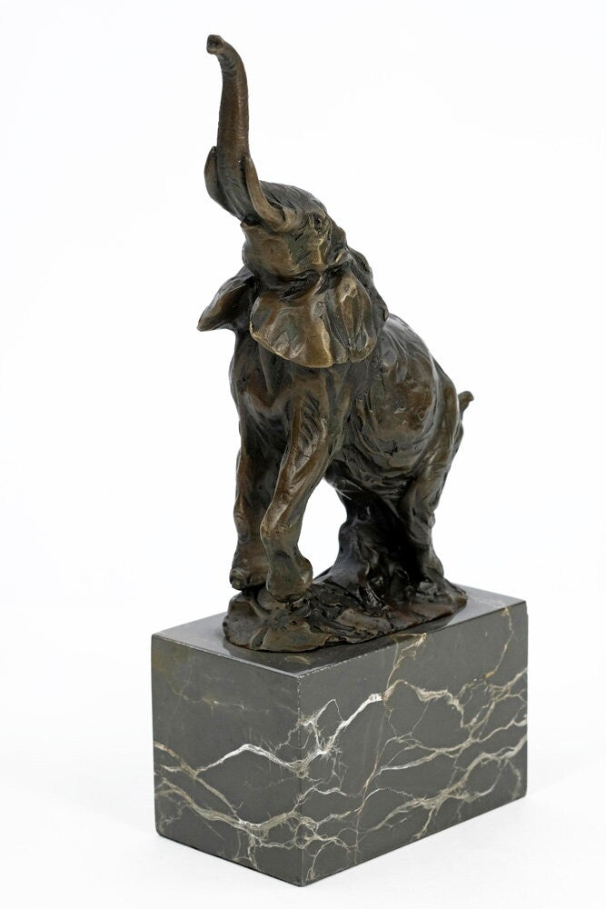 Bronze Elephant Sculpture African Elephant Statue Animal Art Figurine Bronze Elephant Statue Elephant Art Elephant Decoration