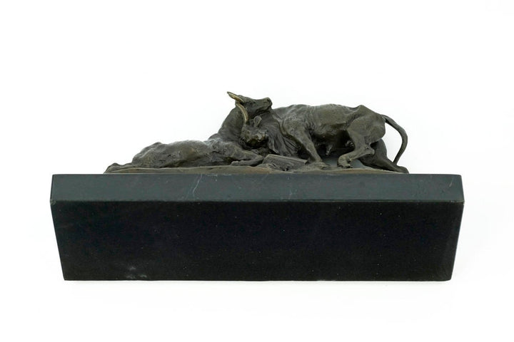Bronze Sculpture of Two Fighting Bulls Animal Art Statue Bronze Bull Statue Clésinger Sculpture Animal Sculpture Bull Lovers Gift Bull Deco