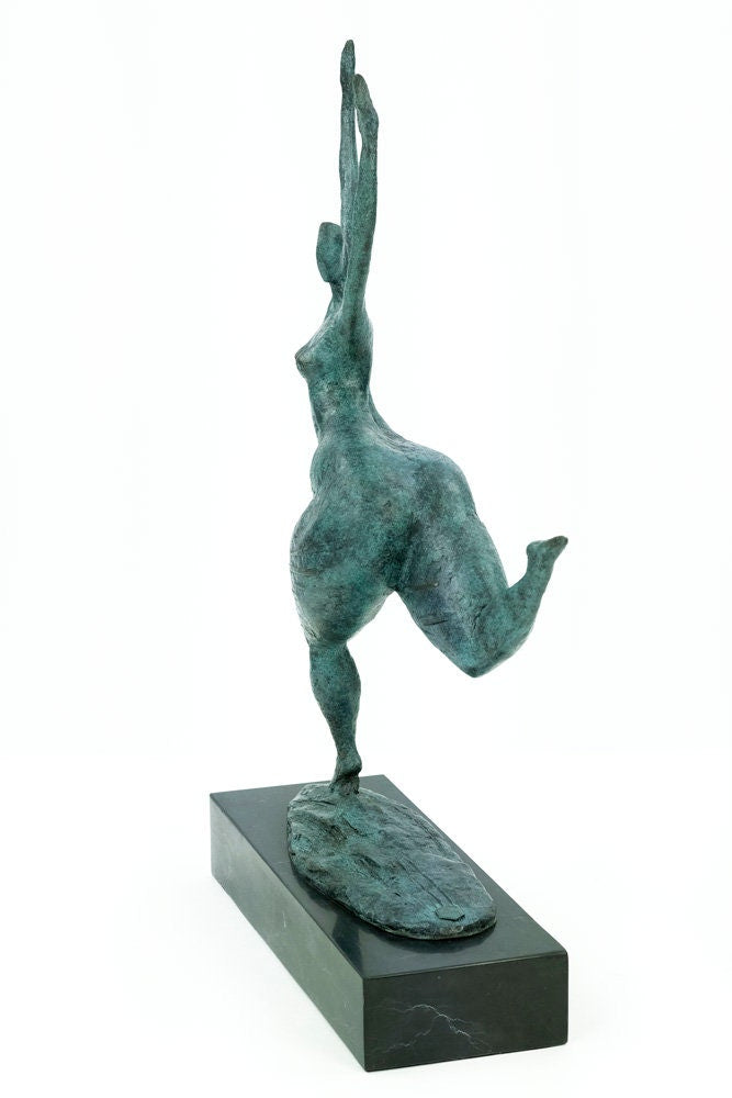 Large Modern Bronze Sculpture of a Dancing Female Bronze Female Statue Contemporary Art Statue Bronze Dancer Sculpture Dance Lovers Gift