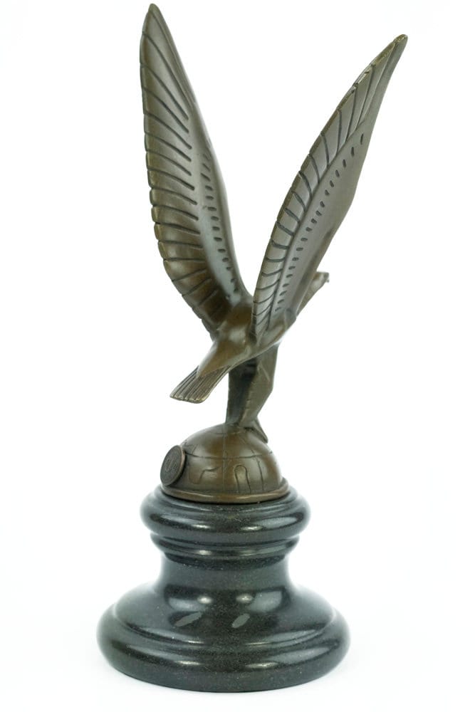 Bronze Art Deco Eagle Statue Bronze Car Mascot Animal Art Figurine Bronze Eagle Sculpture Art Deco Bronzes Eagle Figurine Bronze Art Statue