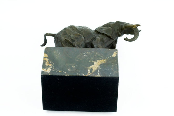 Bronze Elephant Sculpture Wildlife Art Statue Bronze Elephant Statue Walking Elephant Decoration Bronze Elephant Figurine African Animal Art