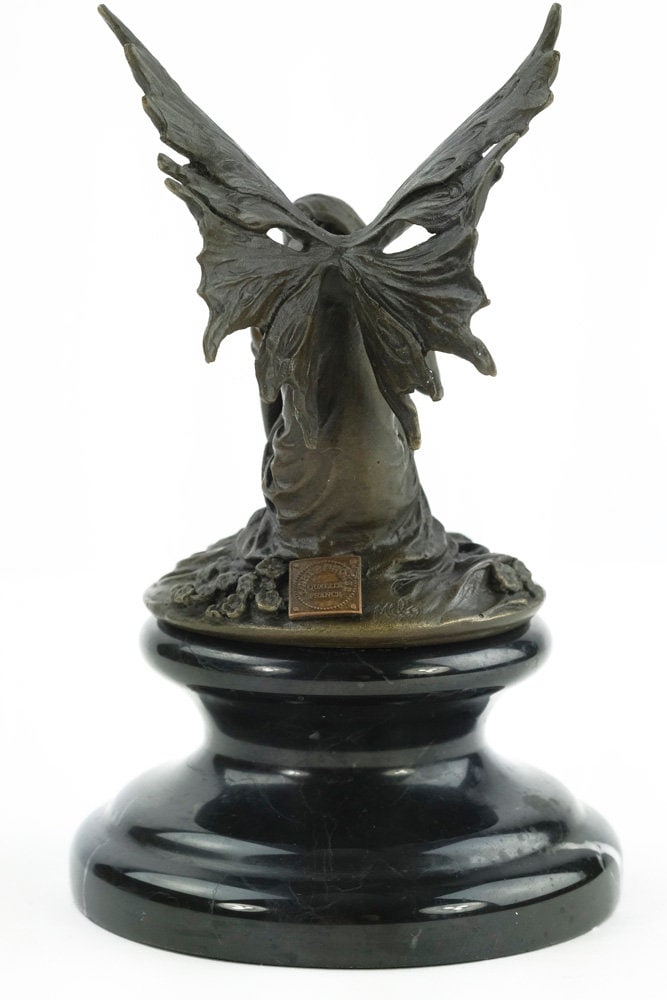 Bronze Fairy Sculpture Sitting Winged Fairy Mythology Figurine Sitting Fairy Bronze Elf Sculpture Nymph Figurine Pixie Sculpture Art Figure