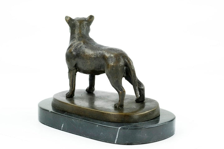 Bronze Staffordshire Bull Terrier Sculpture Dog Figurine Bronze Dog Statue Bull Terrier Art Animal Dog Lovers Gift Bronze Dog Art Sculpture