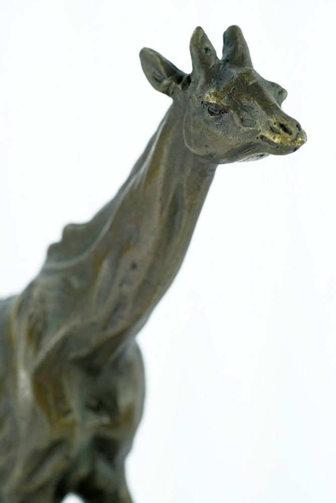 Bronze Giraffe Sculpture Animal Art Statue Running Giraffe Sculpture Bronze Giraffe Statue Wildlife Sculpture Giraffe Art Giraffe Gift