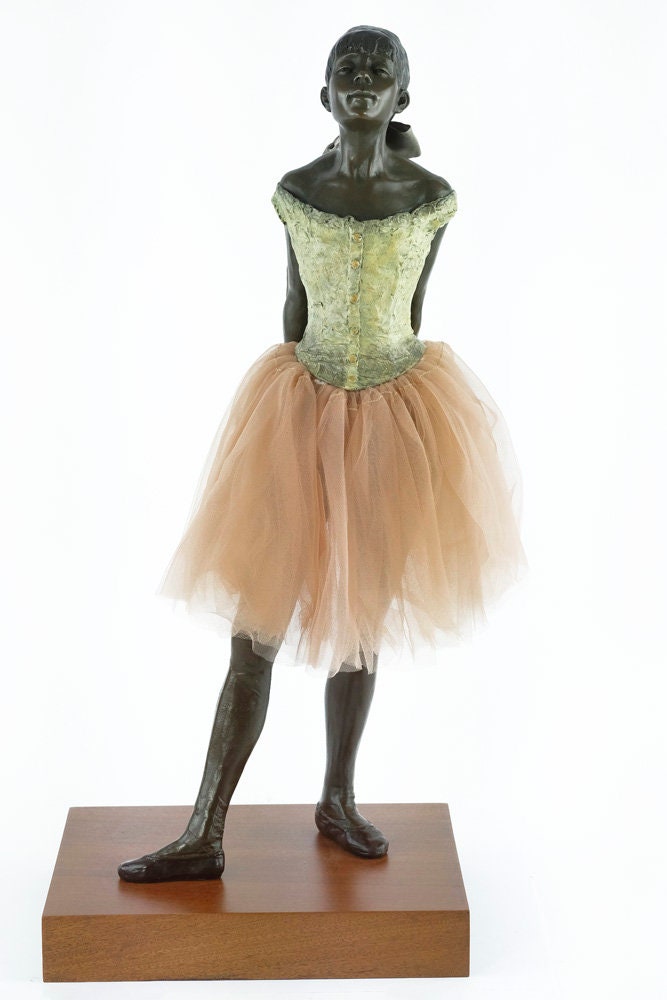 Large Bronze Ballerina Sculpture Bronze Dancer Degas Statue Little Dancer Aged Fourteen Sculpture Edgar Degas Bronze Dancer Art Deco Statue