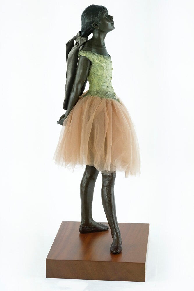 Large Bronze Ballerina Sculpture Bronze Dancer Degas Statue Little Dancer Aged Fourteen Sculpture Edgar Degas Bronze Dancer Art Deco Statue