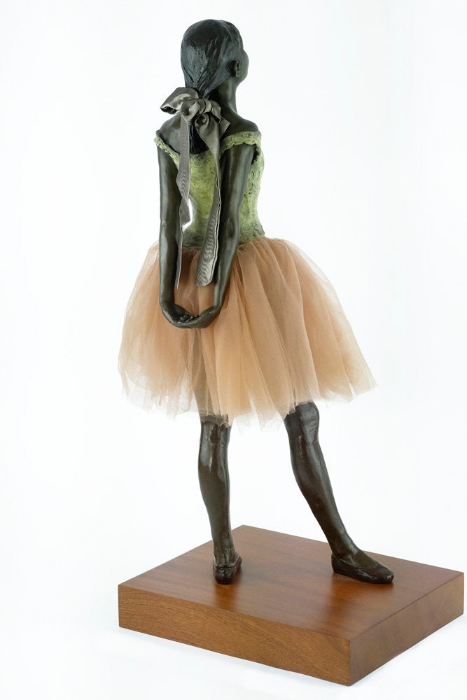 Large Bronze Ballerina Sculpture Bronze Dancer Degas Statue Little Dancer Aged Fourteen Sculpture Edgar Degas Bronze Dancer Art Deco Statue