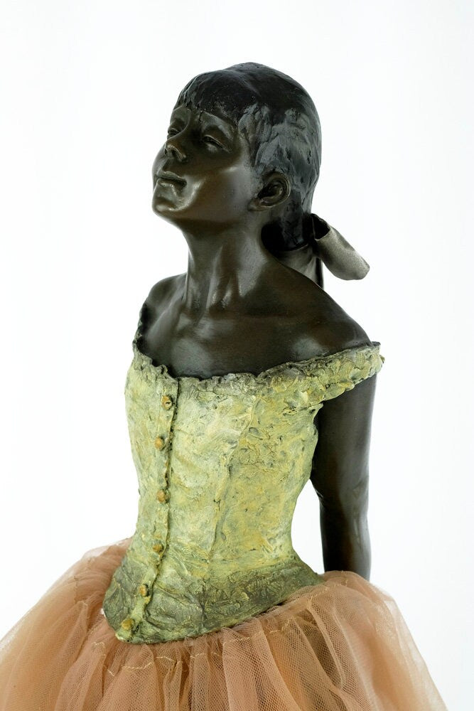 Large Bronze Ballerina Sculpture Bronze Dancer Degas Statue Little Dancer Aged Fourteen Sculpture Edgar Degas Bronze Dancer Art Deco Statue