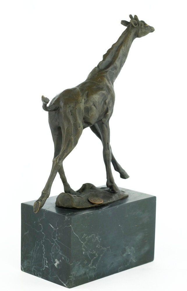 Bronze Giraffe Sculpture Animal Art Statue Running Giraffe Sculpture Bronze Giraffe Statue Wildlife Sculpture Giraffe Art Giraffe Gift