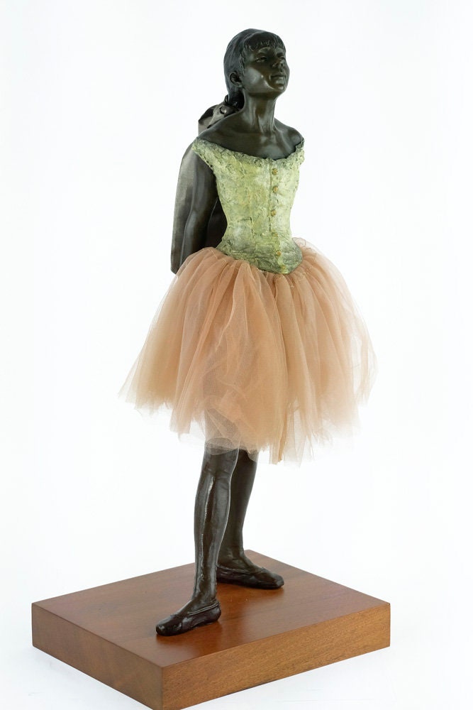 Large Bronze Ballerina Sculpture Bronze Dancer Degas Statue Little Dancer Aged Fourteen Sculpture Edgar Degas Bronze Dancer Art Deco Statue