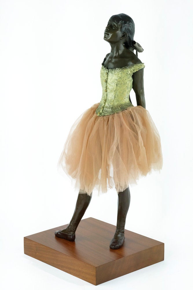 Large Bronze Ballerina Sculpture Bronze Dancer Degas Statue Little Dancer Aged Fourteen Sculpture Edgar Degas Bronze Dancer Art Deco Statue