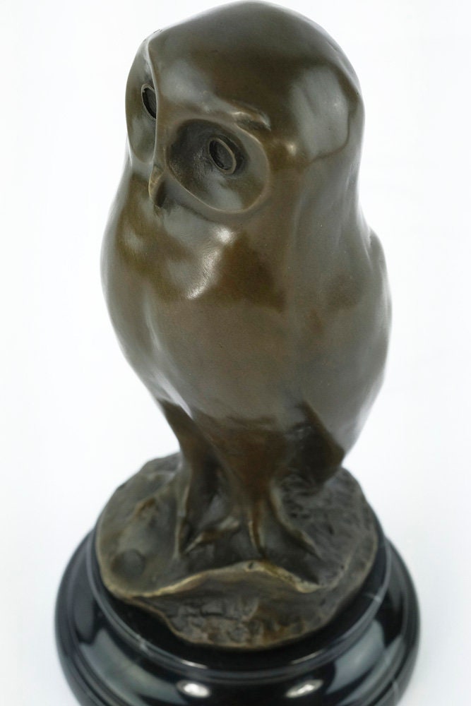 Bronze Owl Sculpture Animal Art Figurine Owl Gift Bronze Owl Statue Owl Art Owl Lovers Gift Owl Figurine Bronze Bird Sculpture
