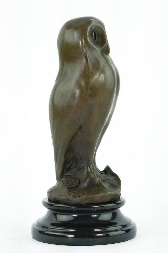 Bronze Owl Sculpture Animal Art Figurine Owl Gift Bronze Owl Statue Owl Art Owl Lovers Gift Owl Figurine Bronze Bird Sculpture