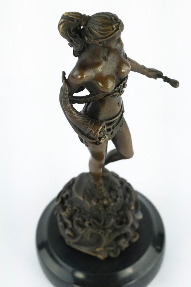 Bronze Amazon Sculpture Female Amazon Warrior Statue Bronze Female Warrior Statue Standing Female Sculpture Bronze Mythology Sculpture