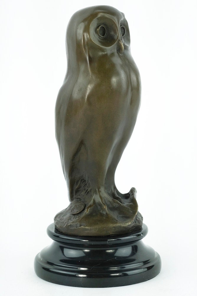 Bronze Owl Sculpture Animal Art Figurine Owl Gift Bronze Owl Statue Owl Art Owl Lovers Gift Owl Figurine Bronze Bird Sculpture