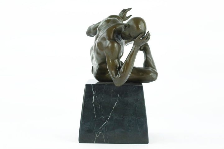 Bronze Male Nude Sculpture Modern Bronze Art Statue Male Nude Statue Bronze Man Sculpture Erotic Art Statue Contemporary Art Figurine