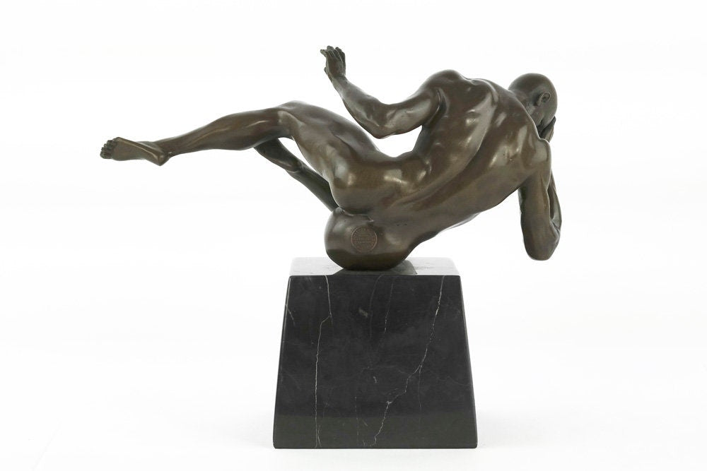 Bronze Male Nude Sculpture Modern Bronze Art Statue Male Nude Statue Bronze Man Sculpture Erotic Art Statue Contemporary Art Figurine