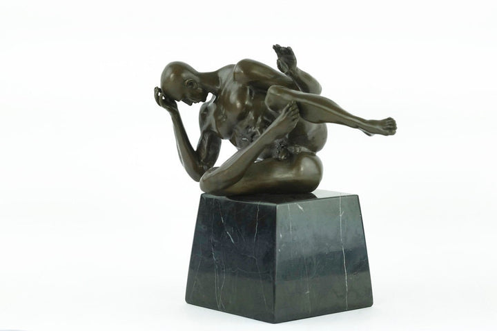 Bronze Male Nude Sculpture Modern Bronze Art Statue Male Nude Statue Bronze Man Sculpture Erotic Art Statue Contemporary Art Figurine