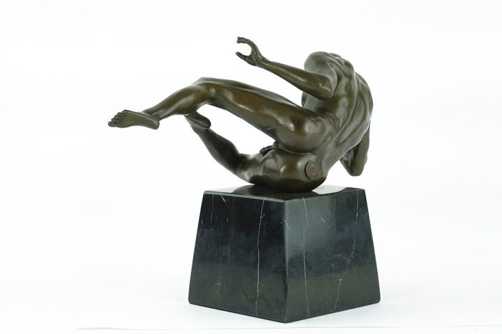 Bronze Male Nude Sculpture Modern Bronze Art Statue Male Nude Statue Bronze Man Sculpture Erotic Art Statue Contemporary Art Figurine