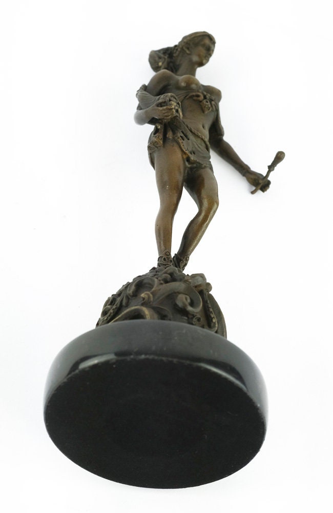 Bronze Amazon Sculpture Female Amazon Warrior Statue Bronze Female Warrior Statue Standing Female Sculpture Bronze Mythology Sculpture