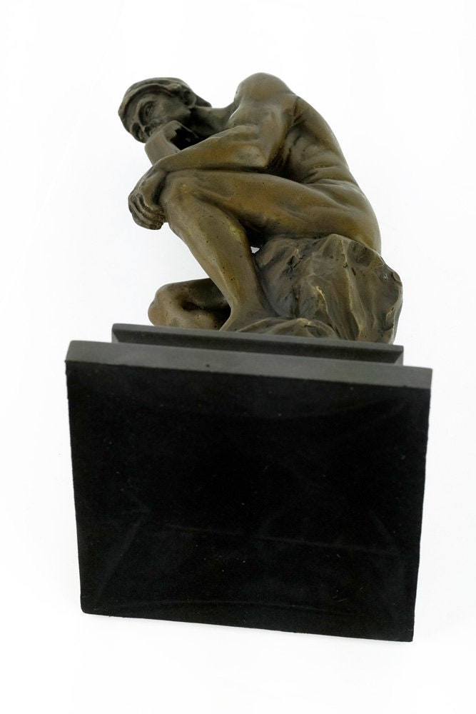 Bronze Sculpture The Thinker by Rodin Bronze Thinker Statue Auguste Rodin French Art Statue Thinking Male Decoration Famous Rodin Sculpture