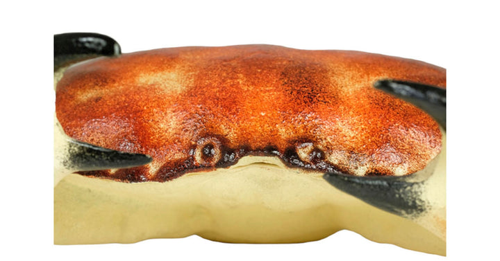 Vintage Cast Iron Crab Box Crab Figurine Animal Statue Vide Poche Crab Art Collectable