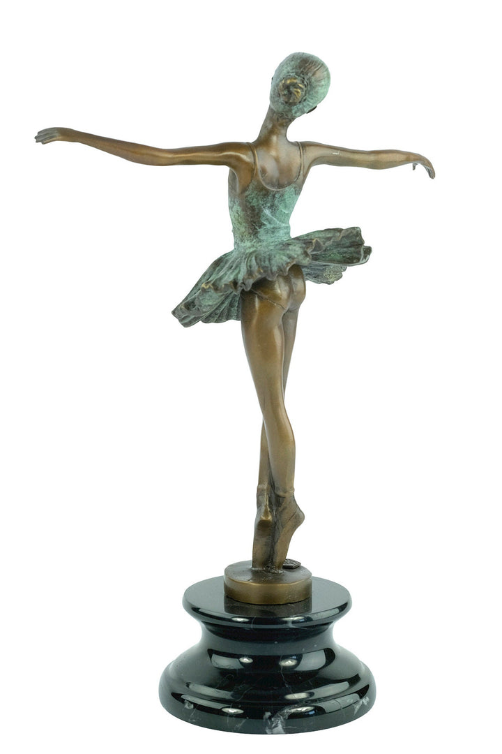 Bronze Ballerina Statue Contemporary Art Sculpture Bronze Ballet Dancer Sculpture Modern Art Figurine Dance Lovers Gift Milo Sculpture