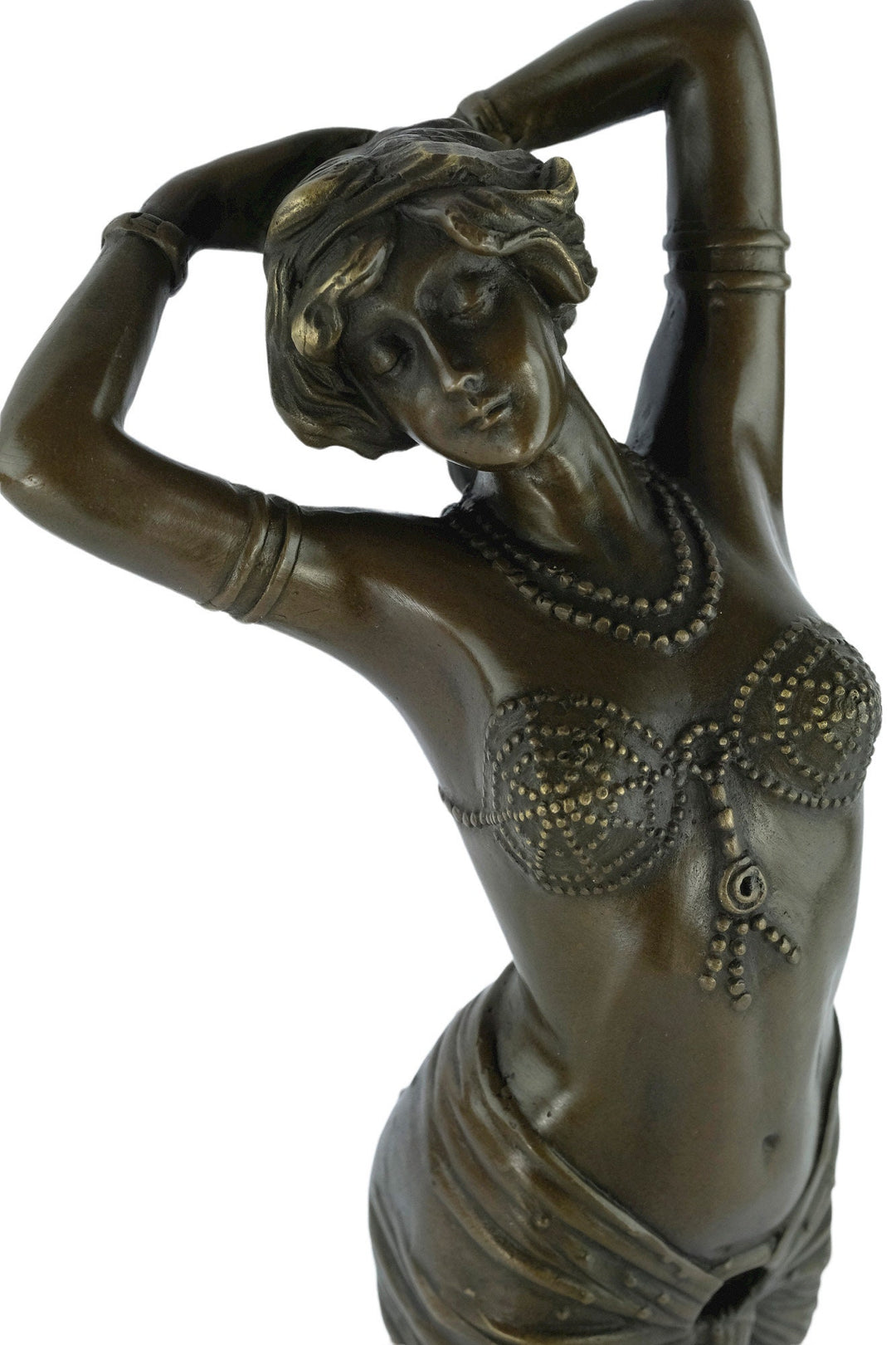 Large Bronze Sculpture of Awaking Female Bronze Art Statue Reveil Paul Philippe Art Deco Bronze Sculpture Art Deco Dancer Sculpture Woman