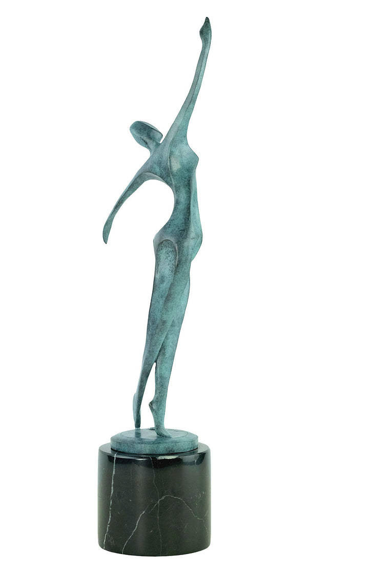 Modern Bronze Dancer Sculpture Dancing Female Statue Milo Bronze Sculpture Dancing Decoration Dancing Woman Art Statue Bronze Female Statue