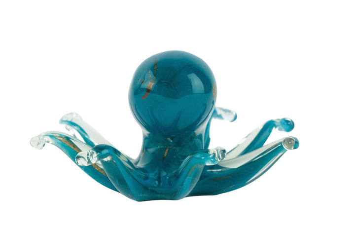 Glass Octopus Sculpture in Murano Style Animal Art Figurine Glass Octopus Statue Octopus Decoration Glass Octopus Figurine Octopus Gift