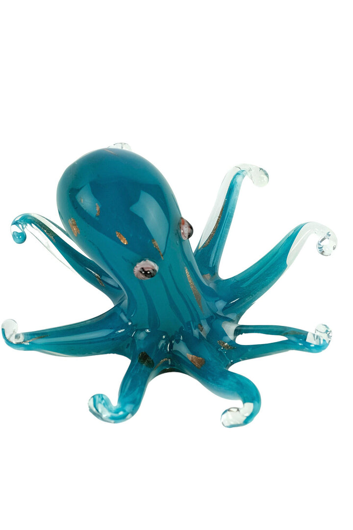 Glass Octopus Sculpture in Murano Style Animal Art Figurine Glass Octopus Statue Octopus Decoration Glass Octopus Figurine Octopus Gift