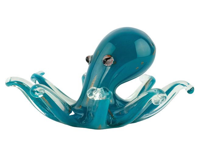 Glass Octopus Sculpture in Murano Style Animal Art Figurine Glass Octopus Statue Octopus Decoration Glass Octopus Figurine Octopus Gift