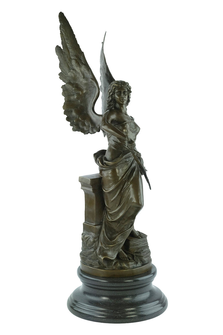 Large Bronze Minerva Sculpture Roman Goddess of Wisdom Figurine Bronze Minerva Statue Roman Mythology Sculpture Athena with Sword and Helmet