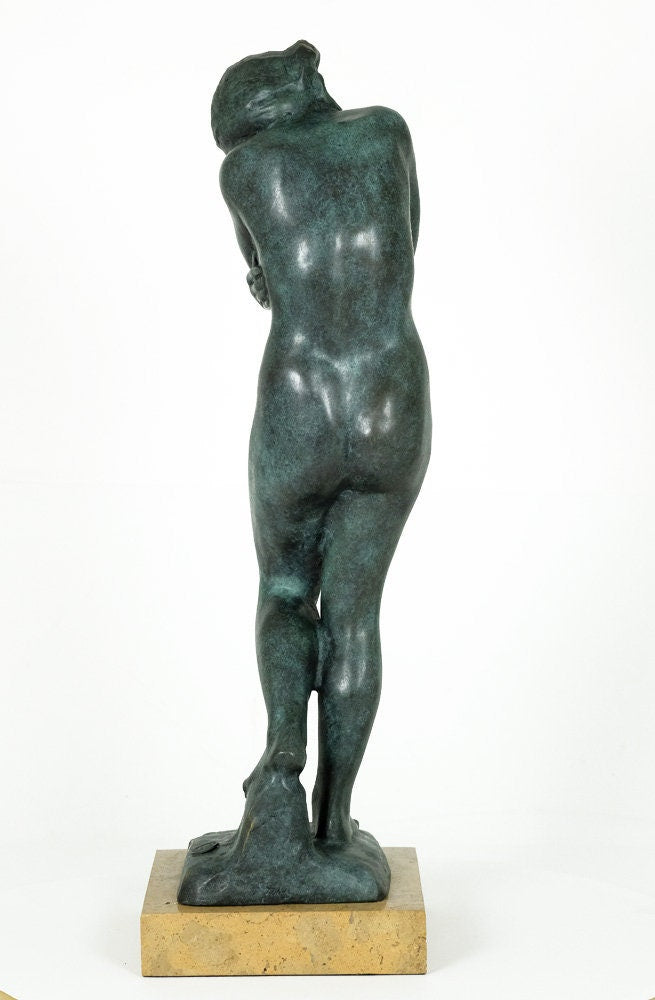 Bronze Eve Sculpture Rodin Art Statue Bronze Female Nude Statue Sensual Female Figurine Auguste Rodin Female Bronze Art Sculpture Classic
