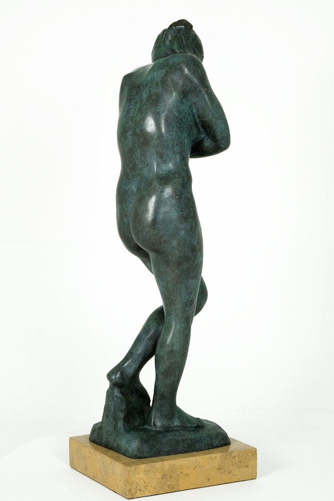 Bronze Eve Sculpture Rodin Art Statue Bronze Female Nude Statue Sensual Female Figurine Auguste Rodin Female Bronze Art Sculpture Classic