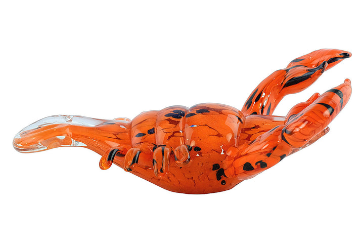 Glass Lobster Sculpture in Murano Style Lobster Lovers Gift Nautical Decor Italian Art Figurine Lobster Statue Glass Lobster Figurine