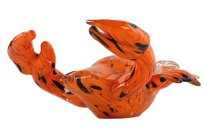 Glass Lobster Sculpture in Murano Style Lobster Lovers Gift Nautical Decor Italian Art Figurine Lobster Statue Glass Lobster Figurine