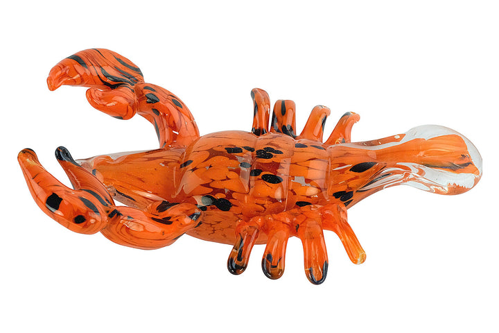 Glass Lobster Sculpture in Murano Style Lobster Lovers Gift Nautical Decor Italian Art Figurine Lobster Statue Glass Lobster Figurine