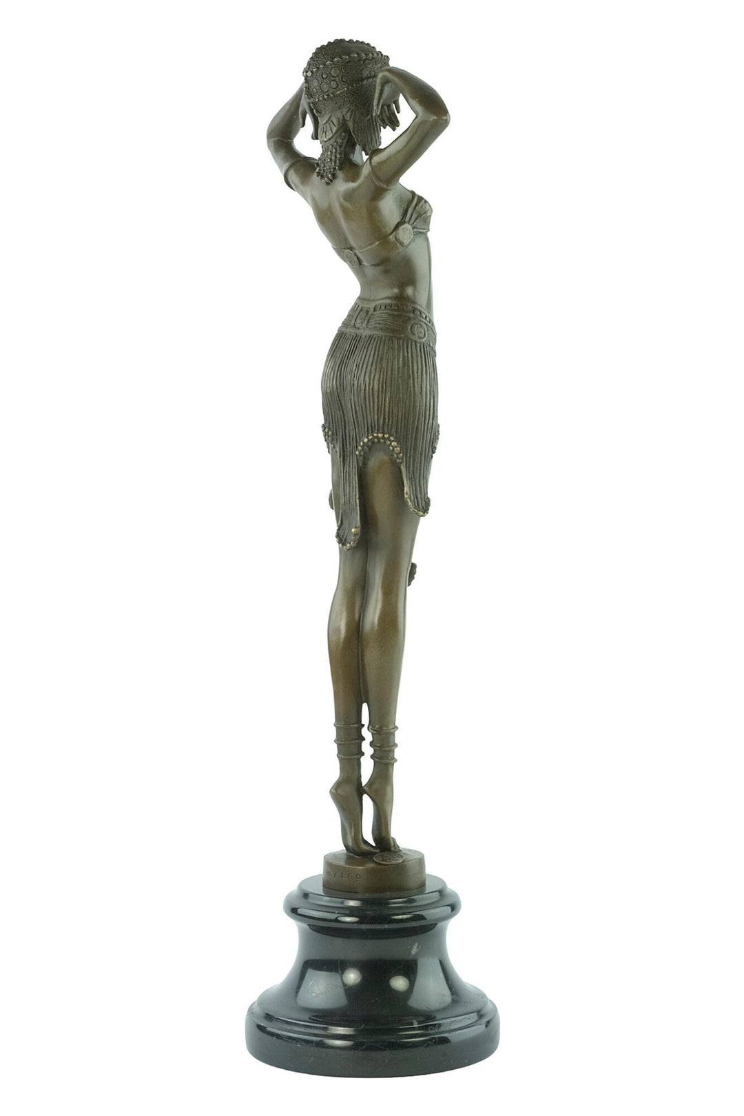 Bronze Dancer Statue Art Deco Scarab Dancer Female Figurine Bronze Sculpture Chiparus Sculpture Egyptian Dancer Bronze Female Sculpture Art