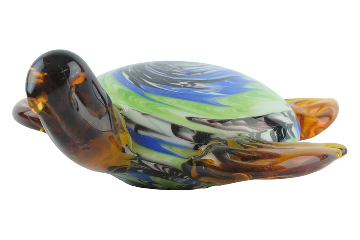 Glass Turtle Figurine in Murano Style Animal Art Sculpture Italian Art Nautic Glass Turtle Statue Turtle Lovers Gift Sea Creature Decoration