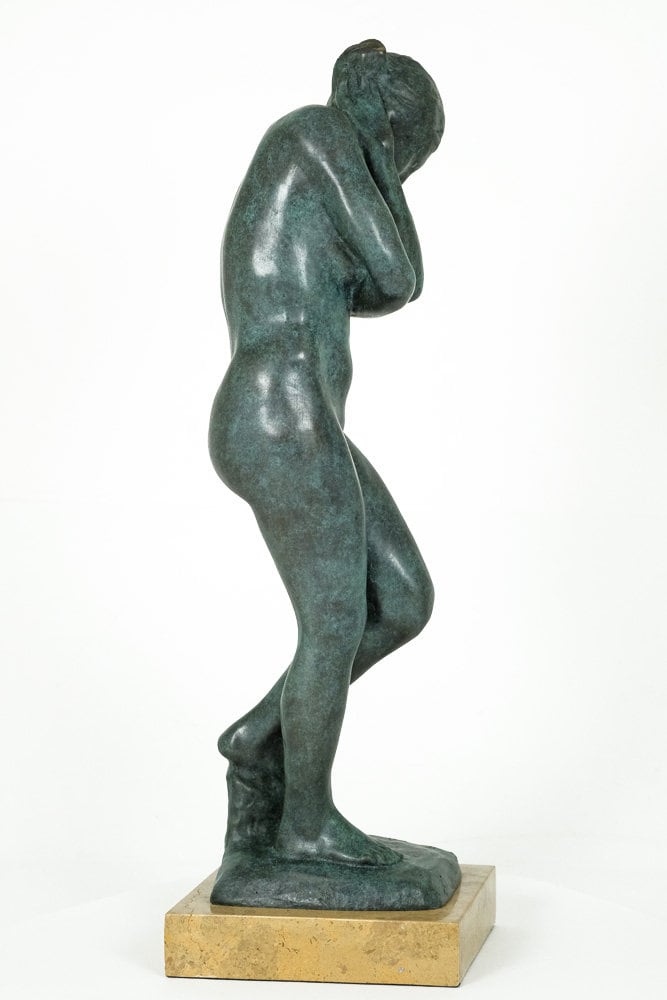 Bronze Eve Sculpture Rodin Art Statue Bronze Female Nude Statue Sensual Female Figurine Auguste Rodin Female Bronze Art Sculpture Classic