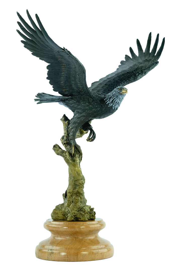 Bronze Eagle Statue Animal Art Figurine Bronze Eagle with Wings Spread Sculpture American Eagle Statue Eagle Gift Flying Eagle Statue Art