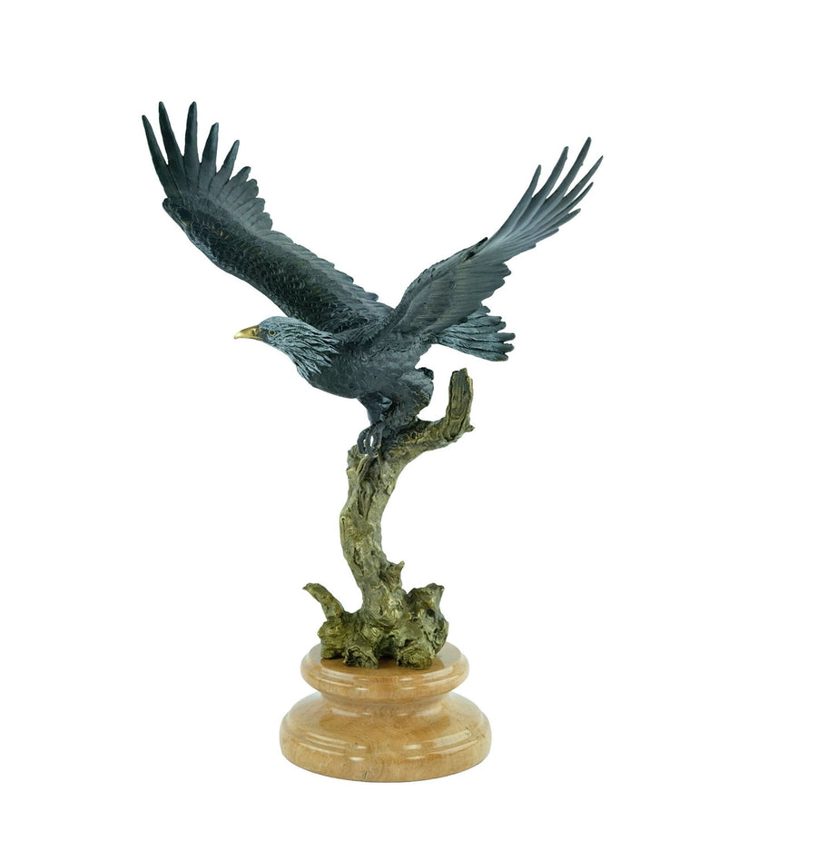 Bronze Eagle Statue Animal Art Figurine Bronze Eagle with Wings Spread Sculpture American Eagle Statue Eagle Gift Flying Eagle Statue Art