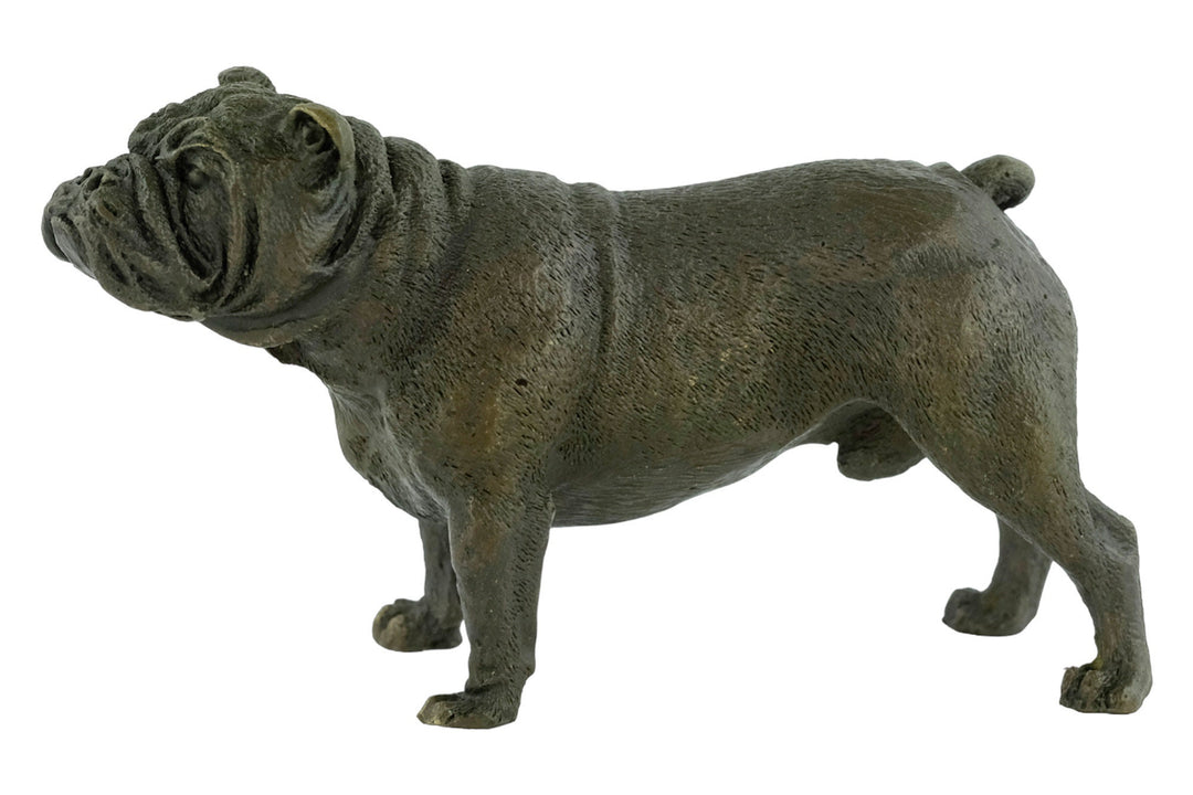 Bronze English Bulldog Sculpture Bergman Bronzes Standing English Bulldog Statue Animal Art Figurine Dog Lovers Gift Dog Decoration Dog Art