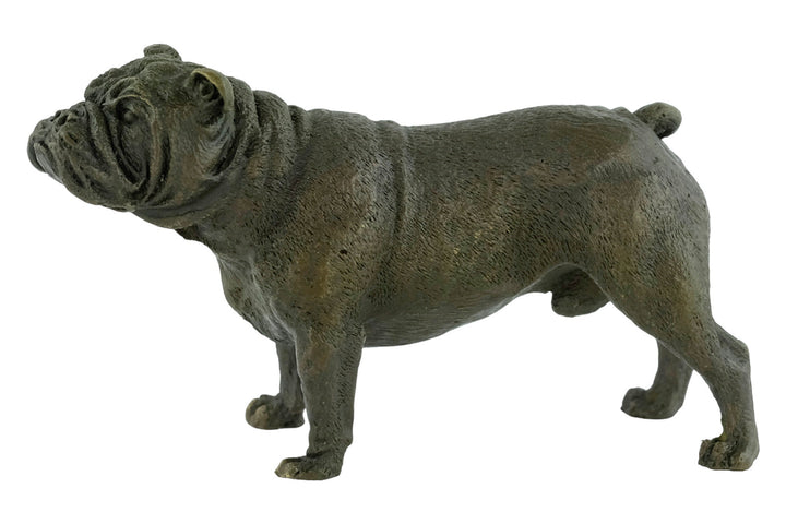 Bronze English Bulldog Sculpture Bergman Bronzes Standing English Bulldog Statue Animal Art Figurine Dog Lovers Gift Dog Decoration Dog Art