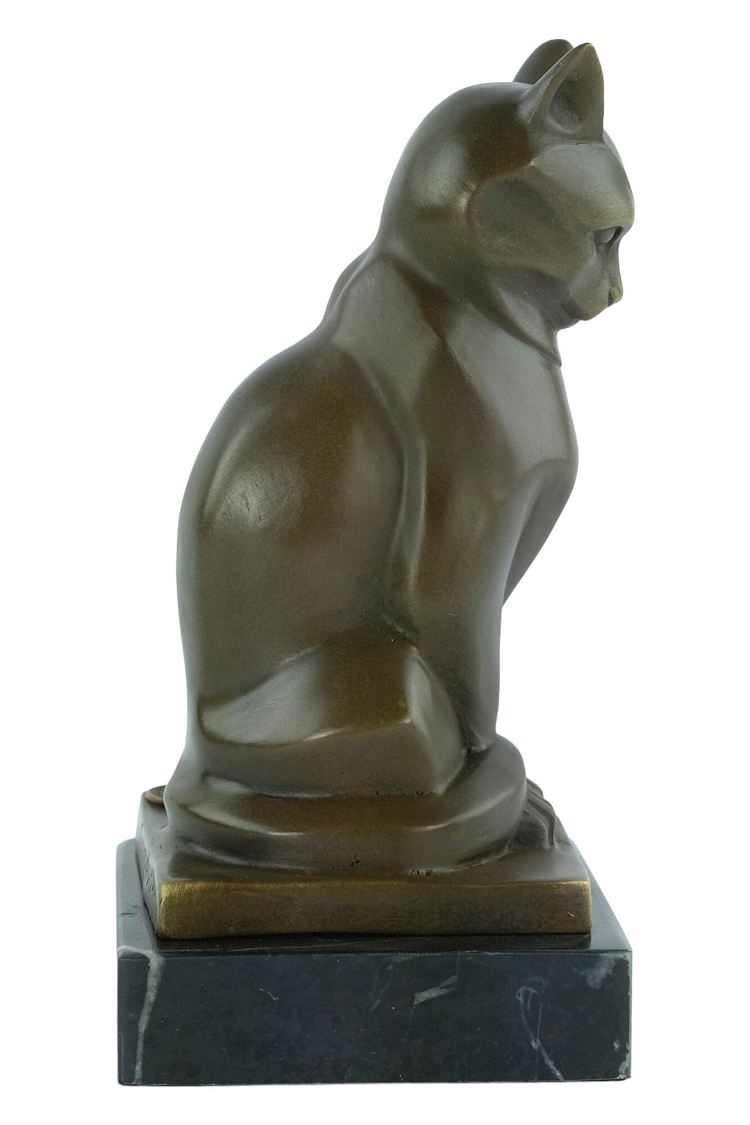 Bronze Cat Statue Animal Art Figurine Cubist Cat Sculpture Altorf Art Cat lovers Gift Cat Art Figurine Cat Decoration Sitting Cat Sculpture